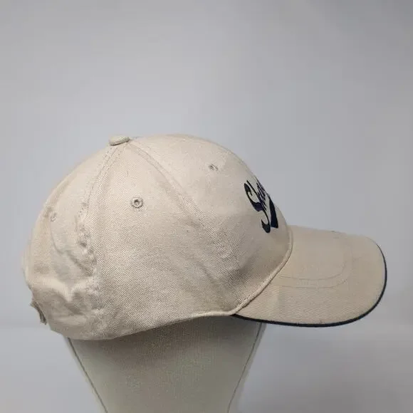 Skagway Alaska Strapback Hat Beige One Size Adjustable Embroidered - Picture 5 of 9